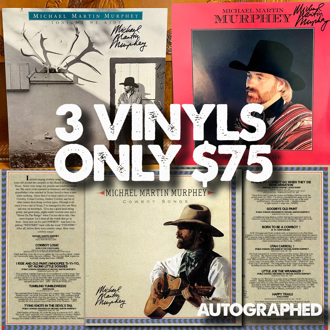 3 AUTOGRAPHED ALBUM BUNDLE - ONLY $75